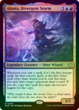 MTG BLB レイズドfoil 分岐する嵐、アラニア FOIL】【英】分岐する嵐、アラニア/Alania, Divergent Storm[多