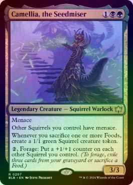 FOIL】【英】種選奴、カメリア/Camellia, the Seedmiser[多色R]【BLB