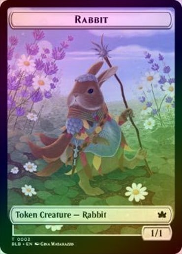 MTG foilウサギ(RABBIT)トークン アーティストプルーフ FOIL】【英】兎トークン/Rabbit Token[白T]【BLB】 | スタンダード