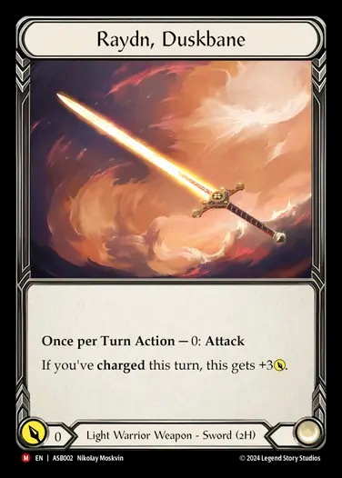 英》[光・戦士]宵闇斬り、レイドゥン /[Light Warrior]Raydn, Duskbane