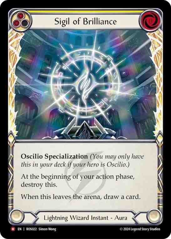 Sigil of Brilliance / 光輝の印 EN Marvel 英》[稲妻・魔術師] 光輝の印/[Lightning Wizard]Sigil of Brilliance