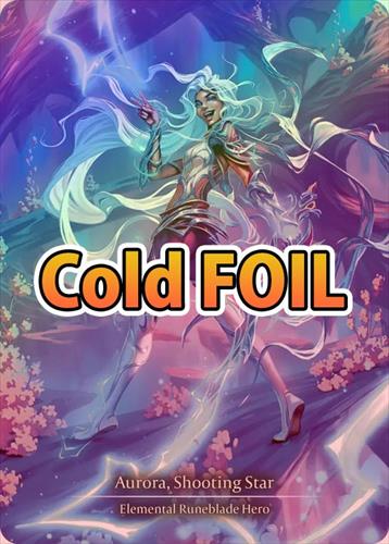 Flesh and Blood 流星のアウローラ コールド Cold Foil》《英》[エレメンタル・ルーン剣士] 流星のアウローラ