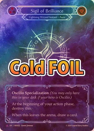 Cold Foil》《英》[稲妻・魔術師] 光輝の印/[Lightning Wizard]Sigil