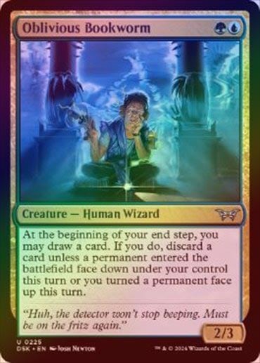 FOIL】【英】不注意な読書家/Oblivious Bookworm[多色U]【DSK】※絵柄