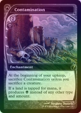 FOIL】【英】汚染/Contamination[黒R]【MB2】[未来予知 枠] | モダン 