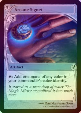 FOIL】【英】秘儀の印鑑/Arcane Signet[無色C]【MB2】[未来予知 枠