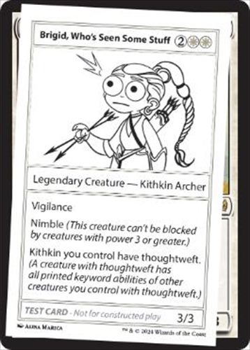 英】Brigid, Who's Seen Some Stuff[Play Test Card][白C]【MB2