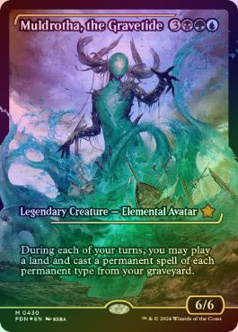 アーティストプルーフ　MTG Foil墓場波、ムルドローサ AP FDN BF FOIL】【英】墓場波、ムルドローサ/Muldrotha, the Gravetide[多