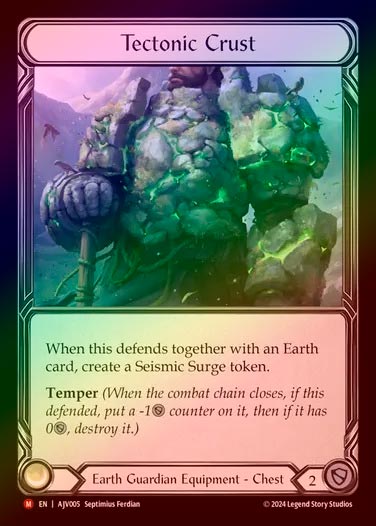 ��Rainbow Foil�աԱѡ�[���ϡ�����]�ƥ��ȥ˥å������饹��/[Earth Guardian]Tectonic Crust [M]��AJV��
