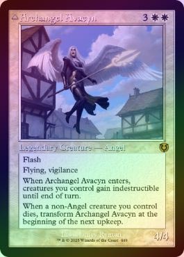 大天使アヴァシン　アーティストサインド FOIL】【英】大天使アヴァシン/Archangel Avacyn[白R]【INR】[旧枠