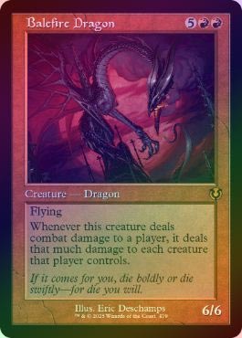 FOIL】【英】災火のドラゴン/Balefire Dragon[赤R]【INR】[旧枠 