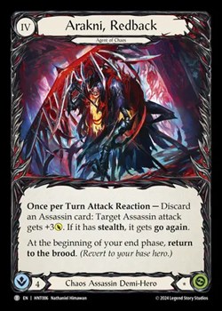 赤背蜘蛛のアラクニ Arakni, Redback marvel TCG専門店 蓮屋 MtG & FaB & GA / 【JP】[Chaos Assassin] 赤背