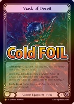 Cold Foil》《英》[暗殺者] 欺瞞の仮面/Mask of Deceit[L]《HNT 