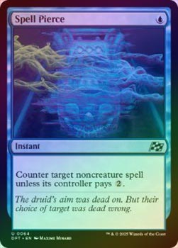 FOIL】【英】呪文貫き/Spell Pierce[青U]【DFT】 | スタンダード,霊気