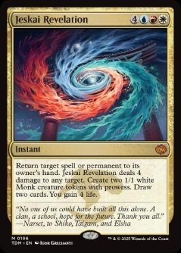 MTG タルキール　TDM ジェスカイの啓示　英語　4枚セット 英】ジェスカイの啓示/Jeskai Revelation[多色MR]【TDM