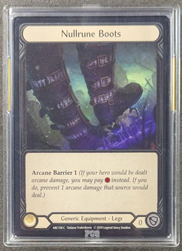 ��Cold Foil�աԱѡ�[Generic]Nullrune Boots [C]��ARC-���ǡ�[PCG���ꥱ�������� : Gem Mint 9.5][��ʪ�̿� ͭ]