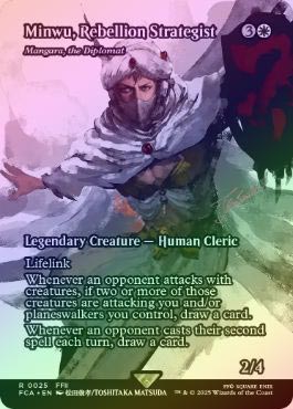 ��FOIL�ۡڱѡ�ȿ�𷳤λ��š��ߥ�/Minwu, Rebellion Strategist[���򴱡��ޥ󥬥�/Mangara, the Diplomat][��R]��FCA��