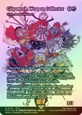 武人ギルガメッシュ/山賊の頭、伍堂　ホイル FOIL】【英】武人ギルガメッシュ/Gilgamesh, Weapon Collector[山賊の