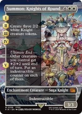 MTG 神話レア 4枚セット　ファイナルファンタジー 召喚:ナイツオブラウンド 日)召喚：ナイツオブラウンド / Summon: Knights of Round【FIN