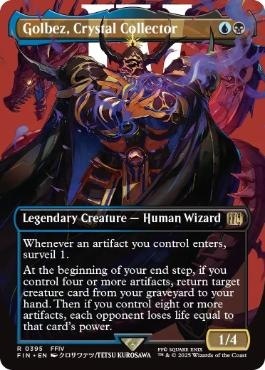 MTG クリスタルを集める者、ゴルベーザ 拡張アート 英語 FOIL バンドル版 日)クリスタルを集める者、ゴルベーザ / Golbez, Crystal