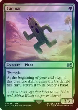 ☆SALE☆【FOIL】【英】サボテンダー/Cactuar[緑U]【FIN