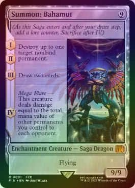 FOIL】【英】召喚：バハムート/Summon: Bahamut[無色MR]【FIN
