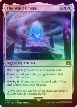 FOIL】【英】風のクリスタル/The Wind Crystal[白R]【FIN