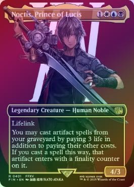 MTG 稀少 プレリ FOIL ルシスの王子、ノクティス FOIL】【英】ルシスの王子、ノクティス/Noctis, Prince of Lucis
