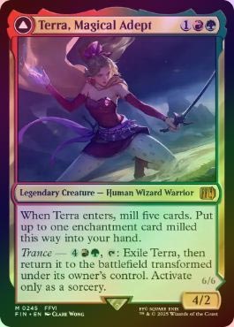 魔導戦士、ティナ foil 日)【Foil】魔導戦士、ティナ / Terra, Magical Adept - 幻獣の