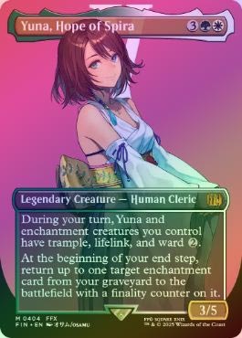 MTG スピラの希望、ユウナ/ボーダーレス サージfoil 英語 FIN