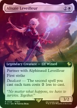 MTG アリゼー・ルヴェユール　拡張アートfoil ファイナルファンタジー FOIL】【英】アリゼー・ルヴェユール/Alisaie Leveilleur[白R