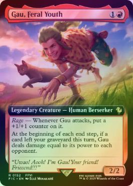 【Foil】拡張アート 野生児、ガウ/Gau, Feral Youth 英語版 FOIL】【英】野生児、ガウ/Gau, Feral Youth[赤R]【FIC】[拡張アート