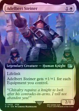 MTG 稀少バンドルのみ排出 プルート隊隊長、スタイナー 拡張アート FOIL MTG 稀少バンドルのみ排出 プルート隊隊長、スタイナー 拡張