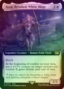 ー品販売  FOIL】【英】強き愛の白魔道士、ローザ/Rosa, Resolute White マジック：ザ・ギャザリング