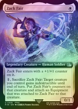 最高品質の FOIL】【英】ザックス・フェア/Zack Fair[白U]【FIN】[拡張 マジック：ザ・ギャザリング
