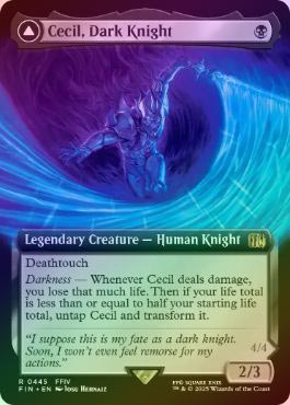 MTG 暗黒騎士、セシル 英語 拡張 Foil MTG 暗黒騎士、セシル 英語 拡張 Foil - メルカリ