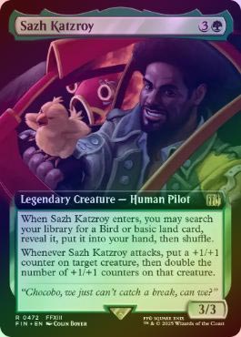 サッズ・カッツロイ　拡張foil mtg ff FOIL】【英】サッズ・カッツロイ/Sazh Katzroy[緑R]【FIN】[拡張