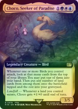 MTG foil 英語版 桃源郷の探求者、チョコ 拡張アート版 FOIL】【英】桃源郷の探求者、チョコ/Choco, Seeker of Paradise