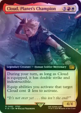 FOIL】【英】星の勇者、クラウド/Cloud, Planet's Champion[多色