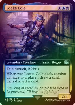 mtg 超稀少 拡張アート FOIL ロック・コール 英語版 fin FOIL】【英】ロック・コール/Locke Cole[多色U]【FIN】[拡張アート