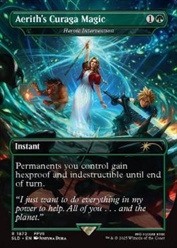 人気絶頂 英】エアリスの魔法「ケアルガ」/Aerith's Magic[英雄的 Curaga マジック：ザ・ギャザリング