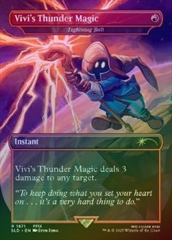 登場! FOIL】【英】ビビの魔法「サンダー」/Vivi's Thunder Magic[稲妻 マジック：ザ・ギャザリング