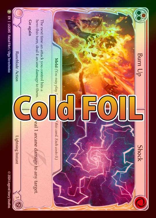 ☆特価品 状態EX☆《Cold Foil》《英》[稲妻・ルーン剣士] 燃焼