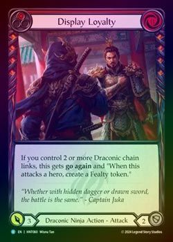 ��Rainbow Foil�աԱѡ�[ε�ϡ�Ǧ��] �����θ���/[Draconic Ninja]Display Loyalty[R]��HNT��
