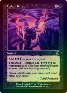 【Foil】陰謀団の儀式 陰謀団の儀式/Cabal Ritual (TOR)《Foil》【NM~NM-】 - ジョニー