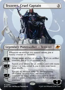 MTG 冷酷な船長、テゼレット ボーダーレスFoil 4枚 EOE 久遠の終端 MTG M 冷酷な船長、テゼレット ボーダーレス版 EOE 久遠の終端