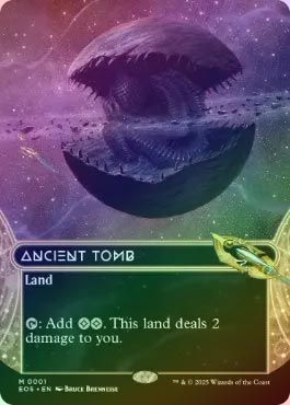 古えの墳墓/Ancient Tomb　TMP　英語　1枚 FOIL】【英】古えの墳墓/Ancient Tomb[No.001][土地MR]【EOS