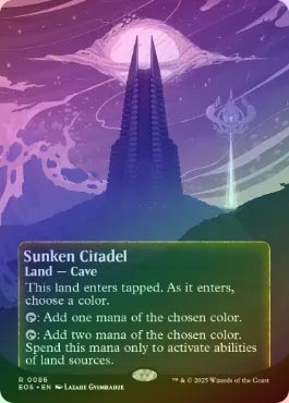FOIL】【英】沈んだ城塞/Sunken Citadel[No.086][土地R]【EOS