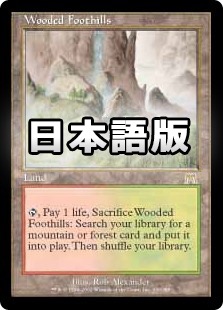 ☆特価品 状態EX☆【日】樹木茂る山麓/Wooded Foothills[土地R