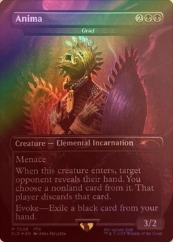 アニマ（悲嘆）　foil MTG Foil】(7006)□ボーダーレス□《アニマ/Anima》//《悲嘆/Grief